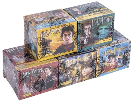 Harry Potter Sticker Box Collection (5 Different) From First 5 Movies (50 Packs Per Box) - (BBCE Wrapped)